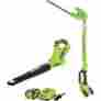 24292 Greenworks 40v Li-ion G-max Pole Hedger And Blower Combo Model 841821022587