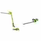 453vf5ugbw Greenworks G-24 Cordless 20in Pole Hedge Trimmer And 22in Power