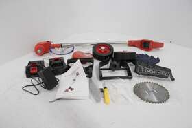 Aominohoma 611624228611 21v Cordless Grass Trimmer W Wheels Edger Lawn Tool 2 Batteries