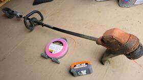 56939 Atlas 40v String/weed Trimmer With Battery And 550ft Line