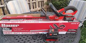 19114c-b Bauer 20v Hedge Trimmers With 2 Batteries