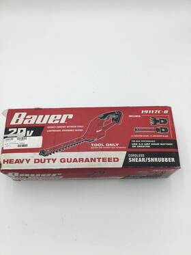 19117c-b Bauer Tools 20v Cordless Shear Shrubber Tool Only Ae-mmg 27277-2