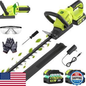Beautfirst B0gg96dc18 20v Cordless Hedge Trimmer 2x5.0ah Batt 20-inch Blade Rotatable Ha