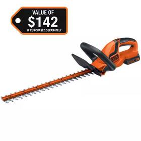 Black Decker 705353691485 20v Max Cordless Battery Powered Hedge Trimmer Kit With 1 5ah Bat