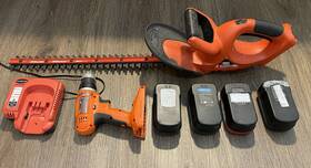 Gco1800 Black Decker And Cordless Hedge Trimmer Drill - Nimh