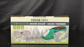 1100 Cedar Trail 041979210694 2-in-1 Electric Grass Shear Hedge Trimmer Rpm/5hrs Sealed
