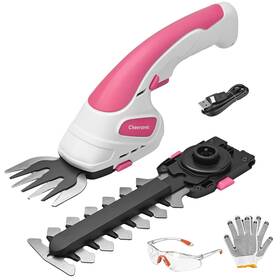 Cheersonic Dc60102-4p Cordless Grass Shear And Hedge Trimmer 7.2v Handheld Electric Wit