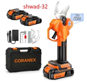 Coranex 705161604448 2.05 /56 Mm Cordless Electric Pruning Shears Longer Runtime Brushless Motor