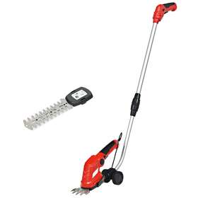 Gt3500us Costway 7.2v Cordless Grass Shear/shrub Trimmer With Blades Wheeled Extension Handle