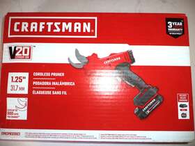 Cmcpr320c1 Craftsman 885911784078 New V20 Cordless Pruner Kit Battery And Charger Included