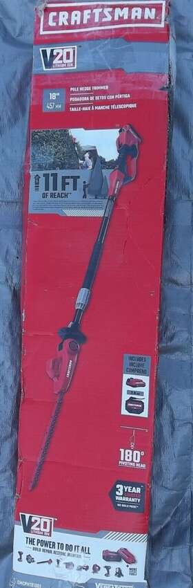 Cmcpht81801 Craftsman 20v 18 Inch Pole Hedge Trimmer Tool Only
