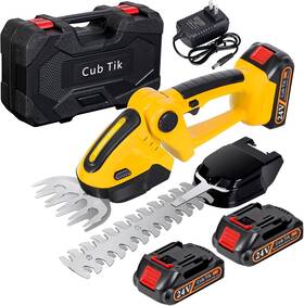 Rf0002-1 Cub Tik Hedge Trimmer Cordless With Battery And Charger 21v Electric Brush Grass Shrub
