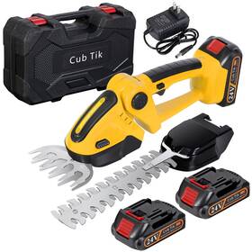 Rf0002-2 Cub Tik Hedge Trimmer Cordless With Battery And Charger 21v Electric Brush Grass Shru
