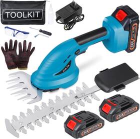 Rf0003 Cub Tik Hedge Trimmer Cordless With Battery And Charger 21v Electric Brush Grass Blue