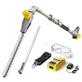 Do001-02 Dragro 20v Max Pole Hedge Trimmer Cordless Electric With Extension Po