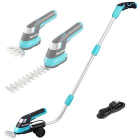 Dt105176 Duratech Cordless Hedge Trimmer 7.2v 3-in-1 Handheld Electric Grass And Shea