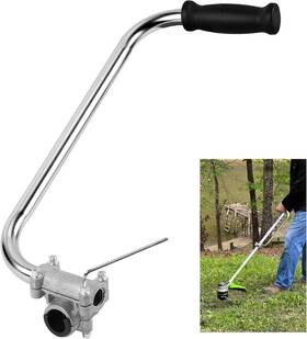 Ec0041-1 Ecmln Weed Eater Handle - Ergonomic Attachments Aluminum Trimmer Silver