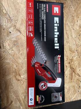 Einhell 810000340408 18-volt Cordless Handheld 2-in-1 Grass Shear And Hedge Clippers