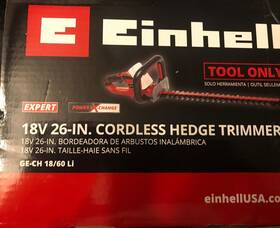Ge-ch18 Einhell 18v 26 Inch Cordless Hedge Trimmer Leaf Blower 1 Battery Charger