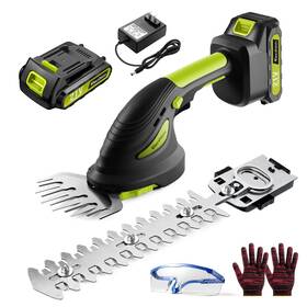 E-j147-1b Elecshion Cordless Hedge Trimmer With Battery And Charger Included 2 In 1 Handheld Sma