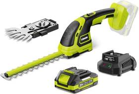 Ek-02alj-g1 Ework 2-in-1 Cordless Hedge Trimmer And Grass Shears 21v Handheld Small Electric Bu