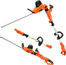 Garcare 300481423351 2in 1electric Pole Hedge Trimmer 20 Inch Dual-action Laser Cut Adjustable Corded