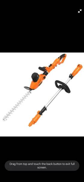 Gpht06 Garcare 2 In 1 Pole Hesge Trimmer