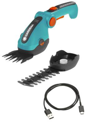 09888-56.000.00 Gardena 09888 Cordless Hedge Trimmer And Grass Shears Electric Garden Tools For Ba