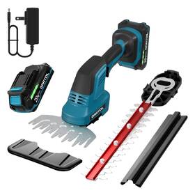 Gths-2012 Gartol Hedge Trimmer Cordless 2-in-1 12ftft Bush And Grass Shears With Recharge