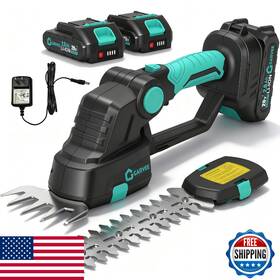 Garvee B0fwrfpxzz 20v Cordless 2-in-1 Hedge Trimmer And Grass Shear Kit With 2 Batteries Char