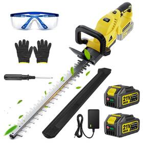2x4.0ah Gisam Lc-lu-1 22ftft Cordless Hedge Trimmer - Batteries And Charger Sk5 Dual-action Bl