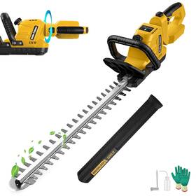 Givilo 694685373629 Hedge Trimmer Cordless Compatible With Dewalt 20v Max Battery 22-inch Batter