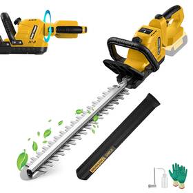 Givilo 694685373650 Electric Hedge Trimmer Cordless Compatible With Dewalt 20v Max Battery 20- Inch