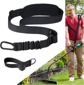 Ss01bn Godfan Trimmer Strap For Weed Eater Shoulder Harness Upgraded Elastic Type B