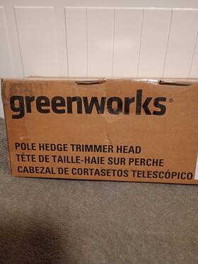 2970002 Greenworks 16 Inch Hedge Trimmer Attachment New Unopened Model#