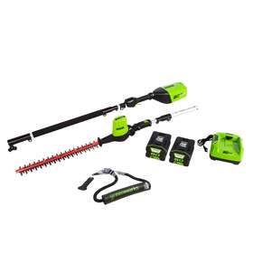 Greenworks 711181045161 80v Pole Hedge Trimmer With Battery And Charger A
