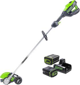 82es15-4dp Greenworks Commercial 82v 8 Inch Brushless Cordless Edger 4.0ah 2.5ah Batteries