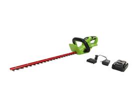 B09193xfvd Greenworks 24v 22 Inch Cordless Rotating Handle Hedge Trimmer 1.5ah Usb Battery And C