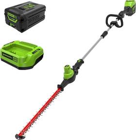 Ph60l210 Greenworks 60v 20 Inch Brushless Cordless Battery Powered Pole Hedge Trimmer 2.0ah