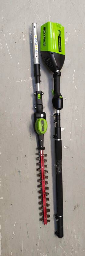 Ph80b00 Greenworks Pro 80 Volt 20 Inch Cordless Pole Pivot Head Hedge Trimmer Tool Only