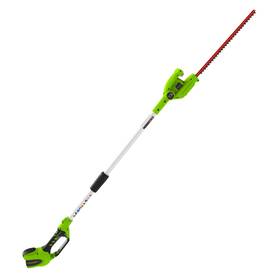 Ptf301 Greenworks 40v 20 Inch Battery Pole Hedge Trimmer Max Reach 12ft - Tool Only