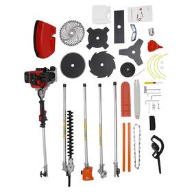 1e44f-5 Grfcevue 52cc 2-stroke Garden Hedge Trimmer Combo 10 In 1 Multi-functional Tri