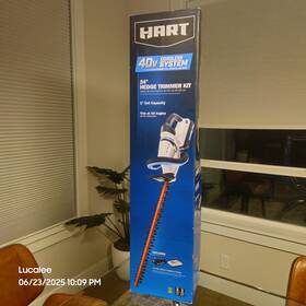095512002 Hart 40-volt 24-inch Cordless Hedge Trimmer Kit 1 2.5ah Lithium-ion Battery
