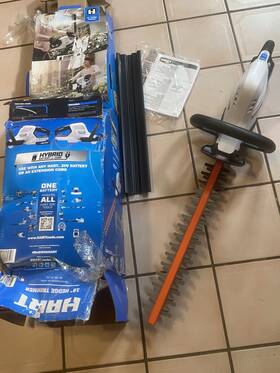 Hghht01vnm Hart 20v Hybrid Cordless Electric 18ftft Hedge Trimmer Tool Only