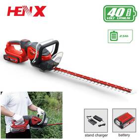 H40xzu24-g Henx 24-inch 40v Cordless Hedge Trimmer With Battery 2x Goggle And 10x Face Shield