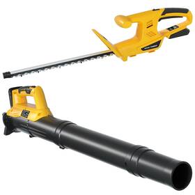 Houselife Hl-lbht-001d Cordless Hedge Trimmer And Leaf Blower Combo Compatible With Dewalt 20v Max B
