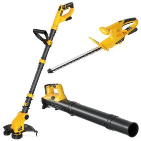 Houselife Hl-lbstht-001d Cordless Hedge Trimmer String Leaf Blower Combo Compatible With Dewal