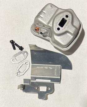 593876401 Husqvarna Genuine Oem Part # Muffler Assembly