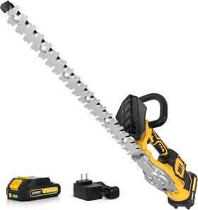 Imoumlive 300481423740 Hedge Trimmer Cordless Battery And Charger Included Electric Handheld Bush