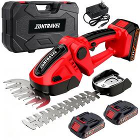 Trimmer-24v Iontravel H050-red Cordless Hedge Electric Shrub Trimmer Grass Shears Handheld